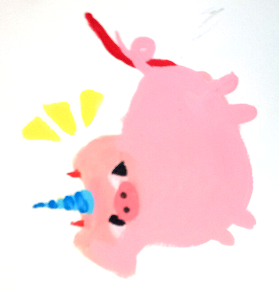 pig with horn